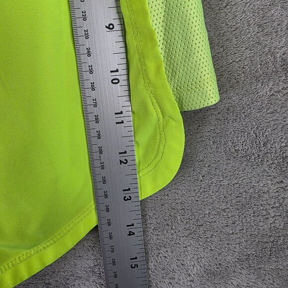 Womens Nike Air Neon Green Dri-Fit Running Shorts Lined Polyester Stretch Size M - Picture 10 of 11